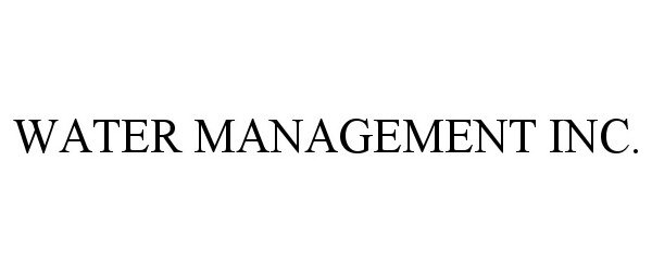  WATER MANAGEMENT INC.