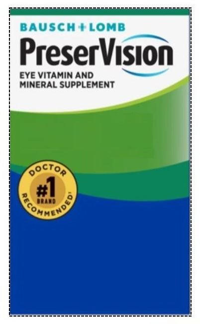 Trademark Logo BAUSCH + LOMB PRESERVISION EYE VITAMIN AND MINERAL SUPPLEMENT DOCTOR RECOMMENDED #1 BRAND