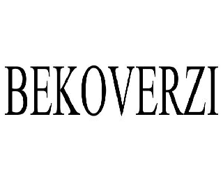 Trademark Logo BEKOVERZI