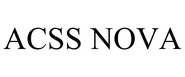 Trademark Logo ACSS NOVA