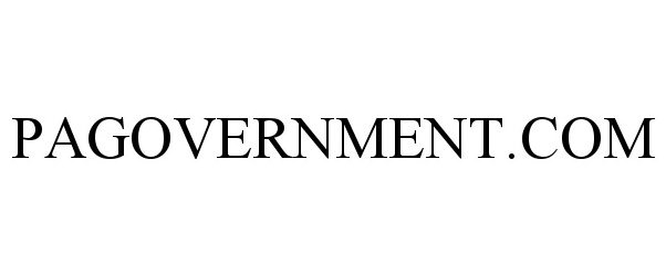 Trademark Logo PAGOVERNMENT.COM