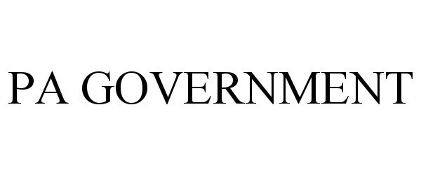  PA GOVERNMENT