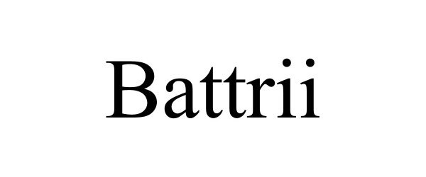 Trademark Logo BATTRII