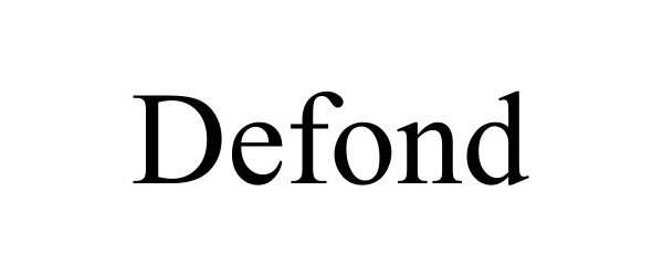  DEFOND