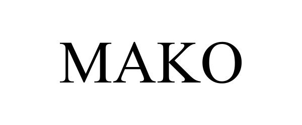 Trademark Logo MAKO