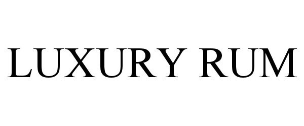Trademark Logo LUXURY RUM
