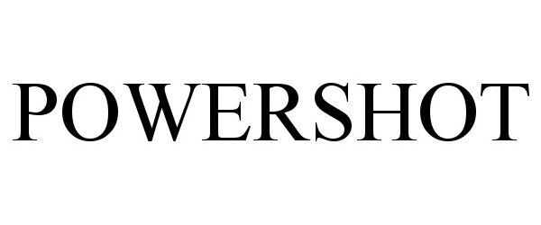 Trademark Logo POWERSHOT