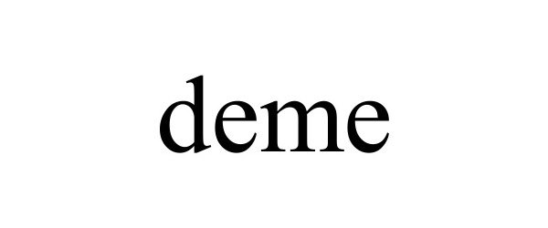Trademark Logo DEME