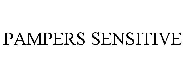 Trademark Logo PAMPERS SENSITIVE