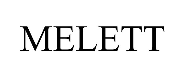 Trademark Logo MELETT