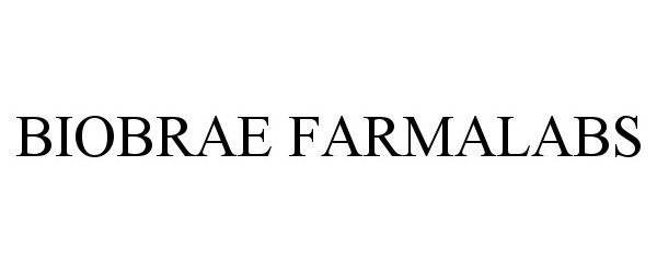 Trademark Logo BIOBRAE FARMALABS
