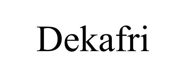 Trademark Logo DEKAFRI