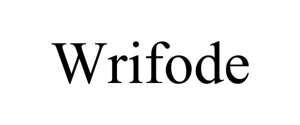 Trademark Logo WRIFODE