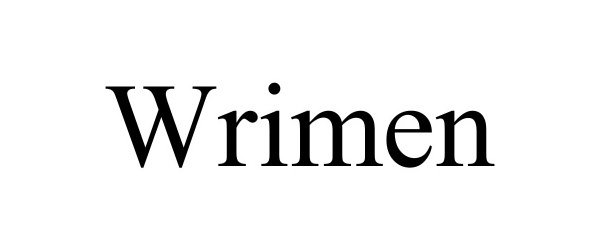 Trademark Logo WRIMEN