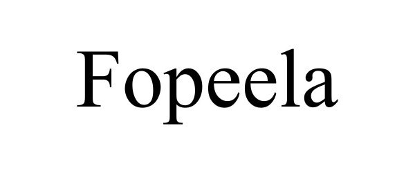 Trademark Logo FOPEELA