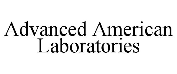 Trademark Logo ADVANCED AMERICAN LABORATORIES