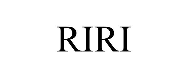 Trademark Logo RIRI