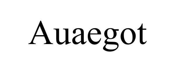 Trademark Logo AUAEGOT