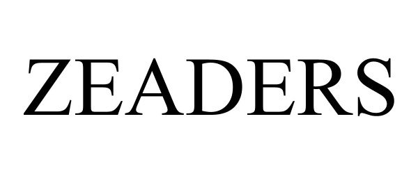 Trademark Logo ZEADERS