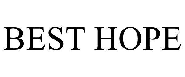 Trademark Logo BEST HOPE