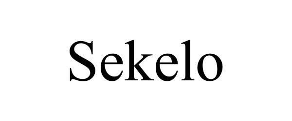 Trademark Logo SEKELO