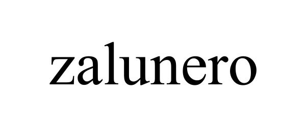 Trademark Logo ZALUNERO