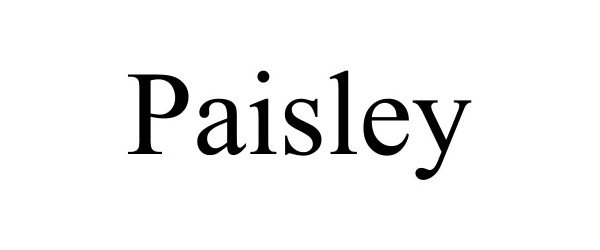 Trademark Logo PAISLEY