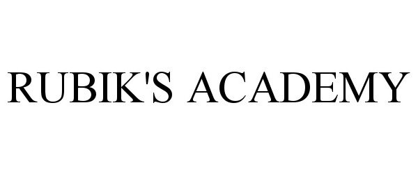  RUBIK'S ACADEMY