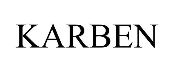 Trademark Logo KARBEN