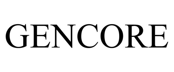 Trademark Logo GENCORE