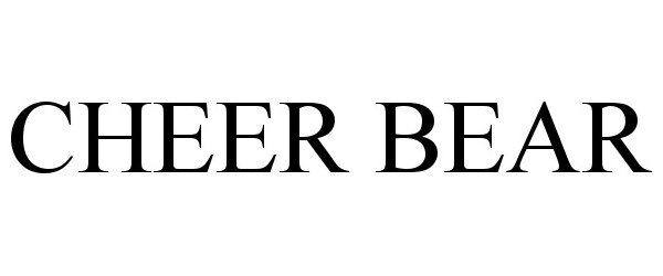 Trademark Logo CHEER BEAR