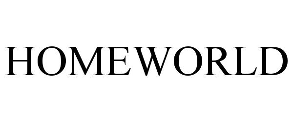 Trademark Logo HOMEWORLD