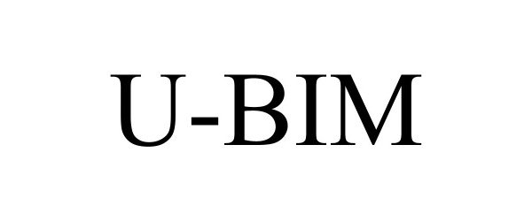 Trademark Logo U-BIM