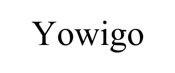 Trademark Logo YOWIGO