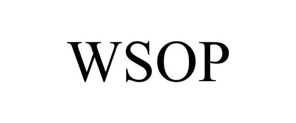 Trademark Logo WSOP