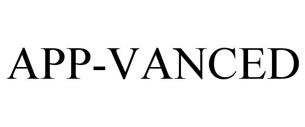 Trademark Logo APP-VANCED