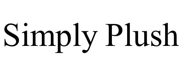 Trademark Logo SIMPLY PLUSH