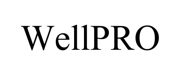 Trademark Logo WELLPRO
