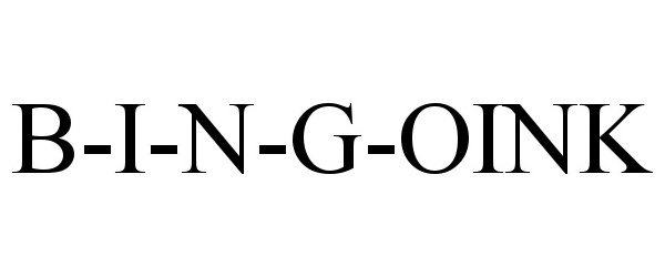  B-I-N-G-OINK