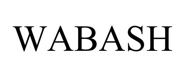 Trademark Logo WABASH