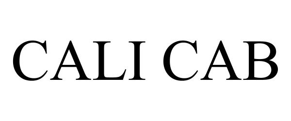 Trademark Logo CALI CAB