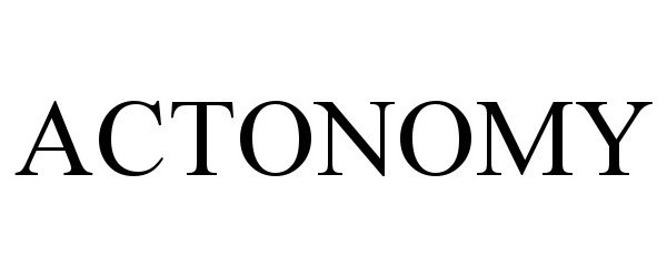 Trademark Logo ACTONOMY