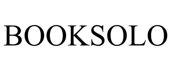 Trademark Logo BOOKSOLO