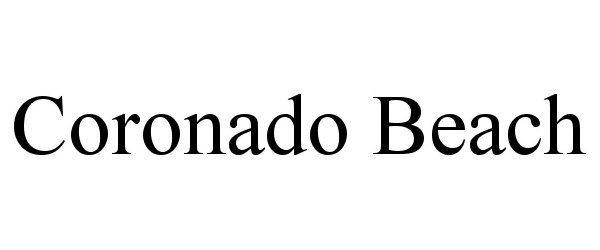 Trademark Logo CORONADO BEACH