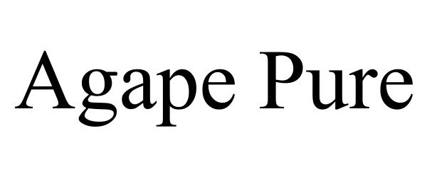 Trademark Logo AGAPE PURE