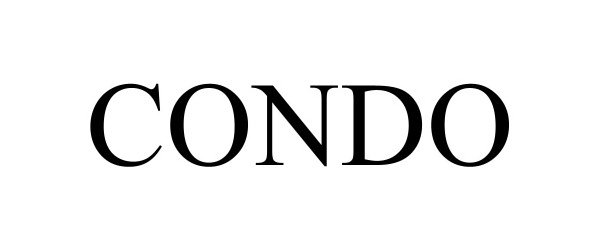Trademark Logo CONDO