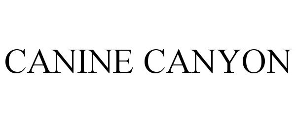  CANINE CANYON