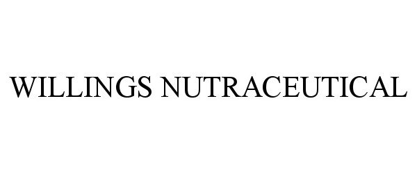  WILLINGS NUTRACEUTICAL