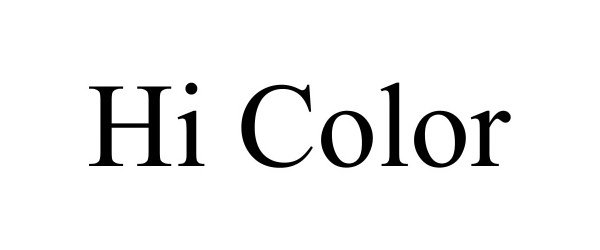 Trademark Logo HI COLOR