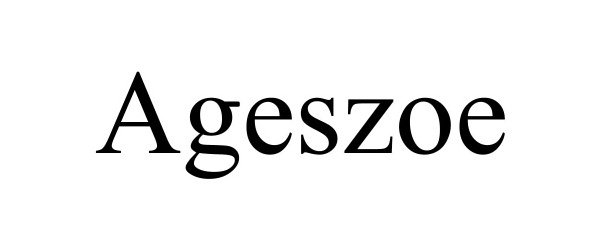 Trademark Logo AGESZOE
